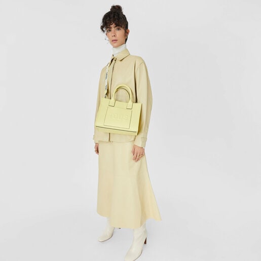Medium yellow TOUS La Rue Amaya Shopping bag | TOUS