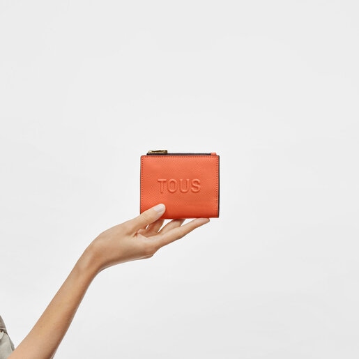Πορτοφόλι για κάρτες TOUS La Rue New σε πορτοκαλί χρώμα