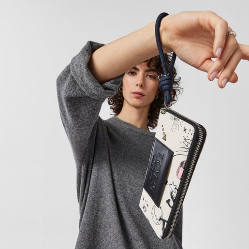 Бежевый кошелек TOUS Magic среднего размера