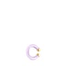 Earcuff TOUS St. Tropez Caucho na cor lilás e prata vermeil