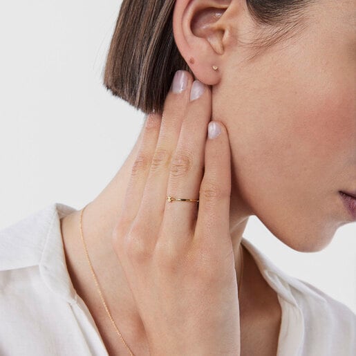 Gold TOUS Cool Joy ring with bear motif