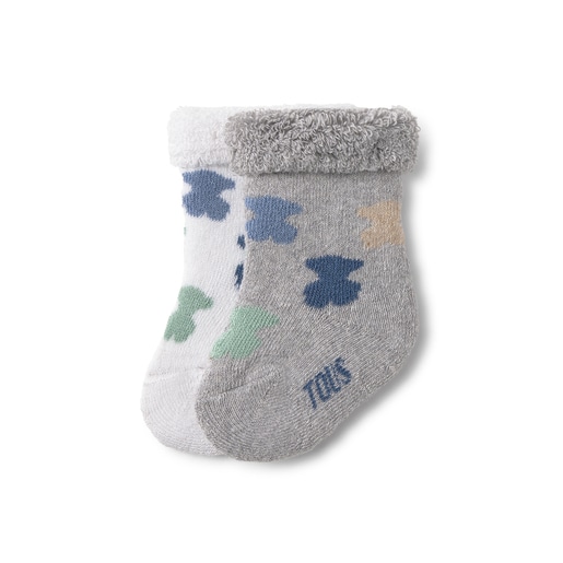 Pack 2 pares de calcetines bebé SSocks gris