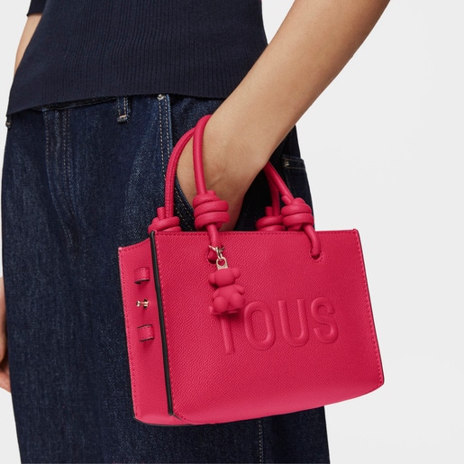 Fuchsia-colored horizontal Minibag TOUS La Rue New