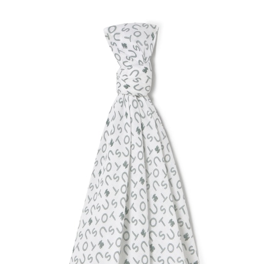 Baby muslin in Muse green