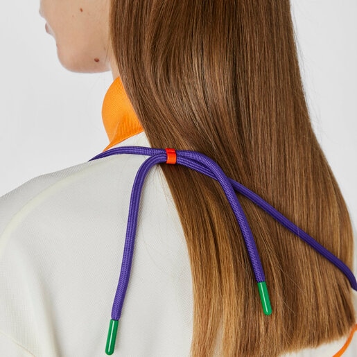 כיסוי טלפון נייד Delray 13 Pro Max נתלה בצבע כתום מסדרת TOUS Rope Bear