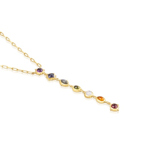 Magic Nature Necklace with gemstone strip