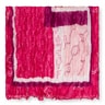 Pañuelo Script plisado rosa de seda