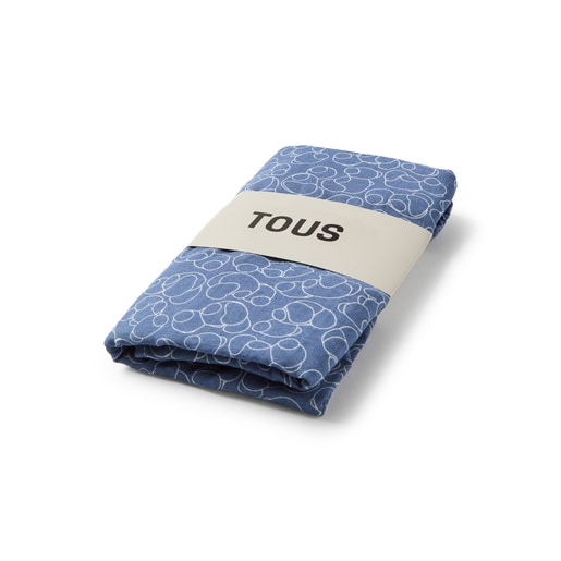 Baby muslin in Muse navy blue