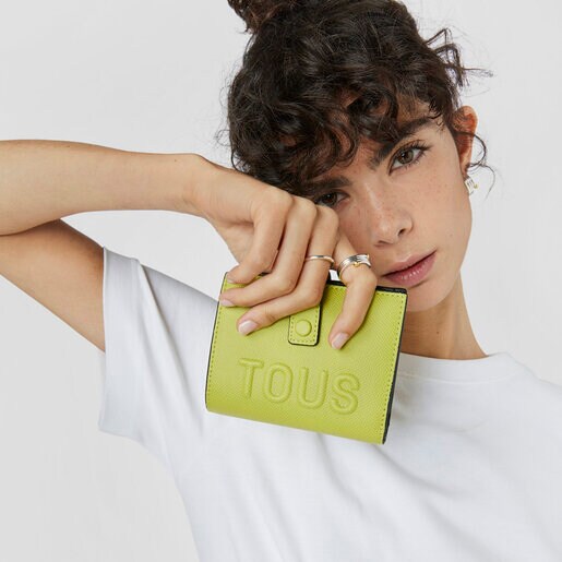 ライムグリーンのカードウォレット TOUS La Rue Pocket