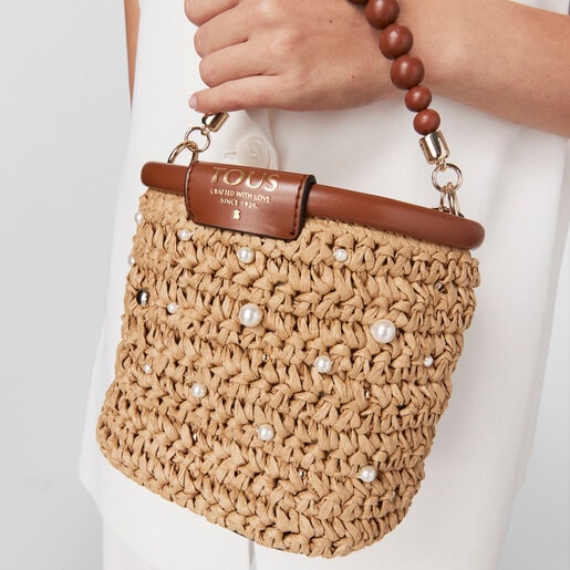 Sac bonbonnière TOUS Craft petit beige et marron