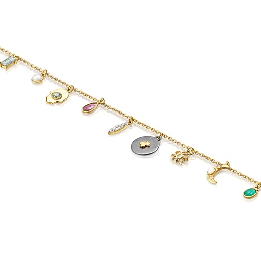 Bracelet Gem Power en Or avec Pierres précieuses et Diamants