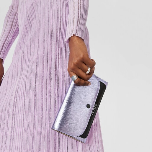 ארנק TOUS Empire מעור בצבע לילך