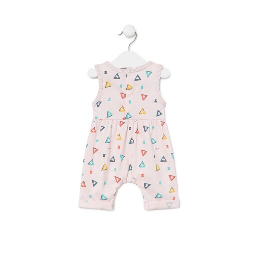 Mono de bebé Triangulo rosa