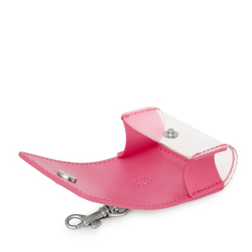 حقيبة تعليق للايربودز (AirPods) TOUS Kaos Summer متوسطة الحجم باللون الوردي