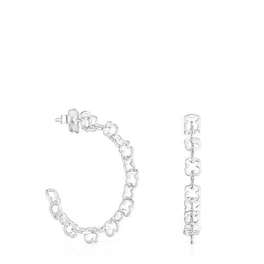 TOUS Carrusel bear-motif Hoop earrings | TOUS