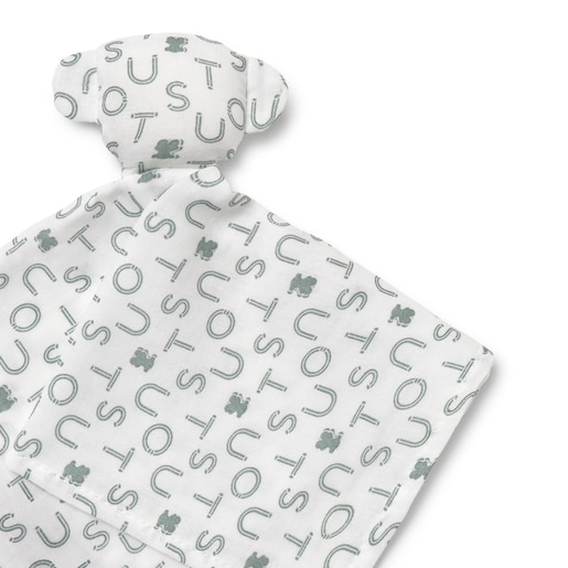 Baby comforter in Soft green