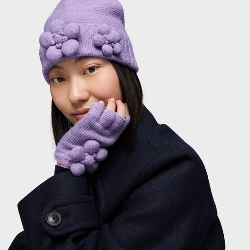 قفازات باللون الموف من التشكيلة TOUS Daisy
