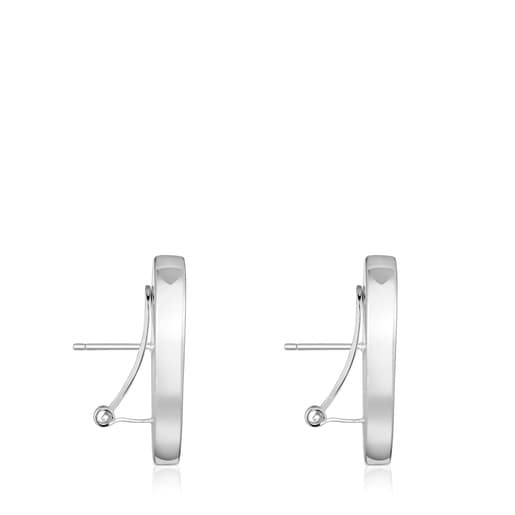 Boucles d’oreilles cœur en argent 27 mm Sweet Dolls