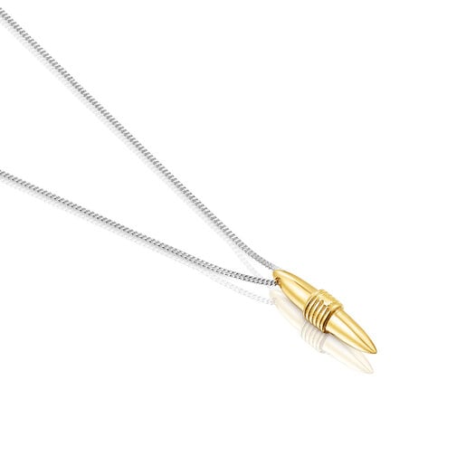 Silver and silver vermeil Lure Necklace