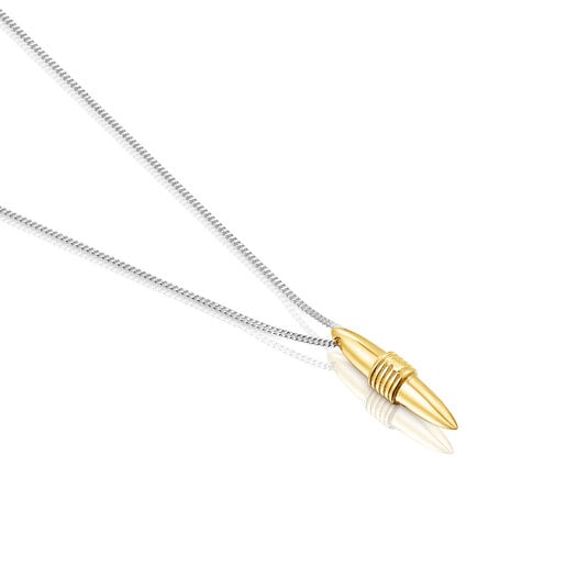 Collar de plata y con baño de oro 18 kt sobre plata Lure