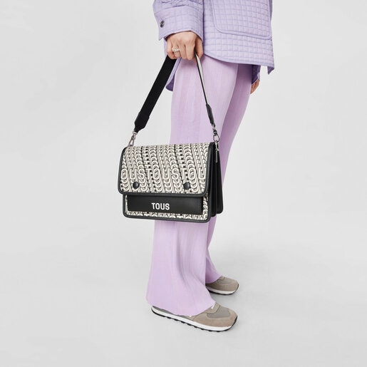 Medium beige and black Audree Crossbody bag TOUS Vera