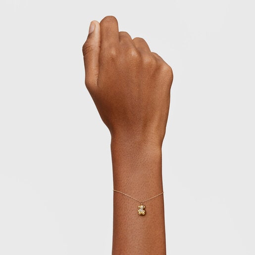 Gold and diamonds Chain bracelet Lligat