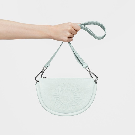 Medium light blue leather Crossbody bag TOUS Miranda