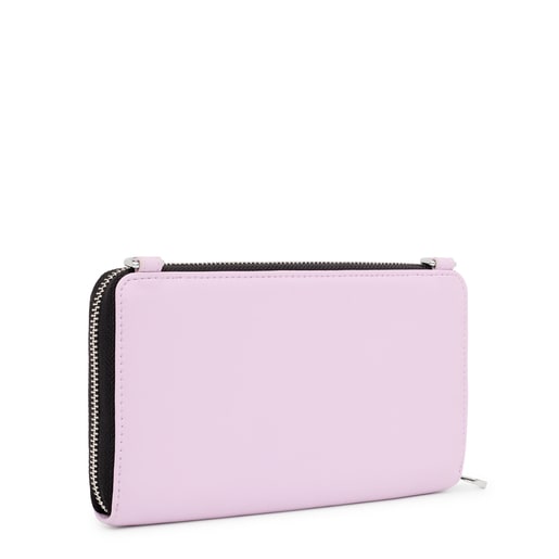 Mauve Hanging wallet with cellphone case TOUS Carol | TOUS