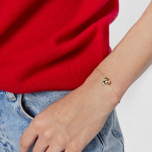 Золотой браслет Fragile Nature с бриллиантом