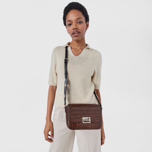 Brown leather Tous Legacy Wild crossbody bag