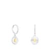 Boucles d’oreilles anneaux en argent et argent vermeil ourson Iris Motif