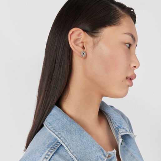 Aretes Buttons de Plata