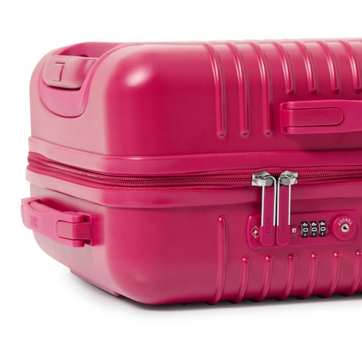 Fuchsia-colored Suitcase TOUS Travel