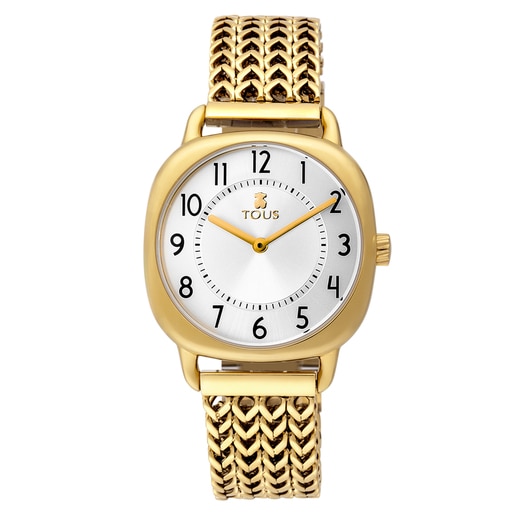 Gold-colored IP Steel Osier 1920 Watch | TOUS