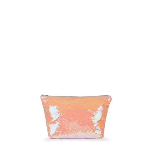 Small pink Kaos Shock Sequins Handbag