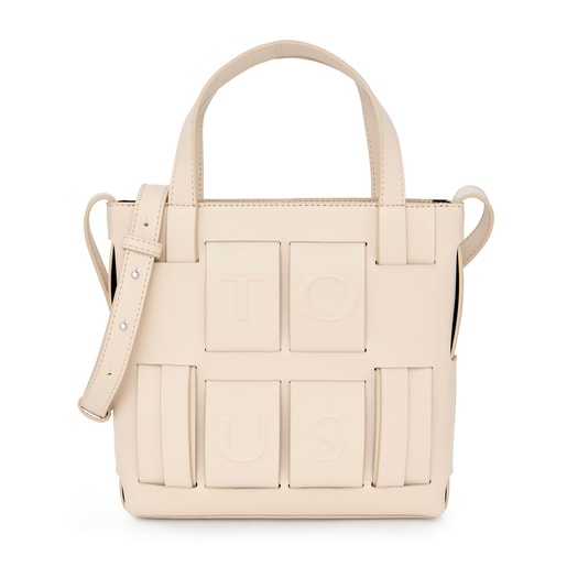 Bolso de mujer en bandolera TOUS en nylon beige referencia 95892168