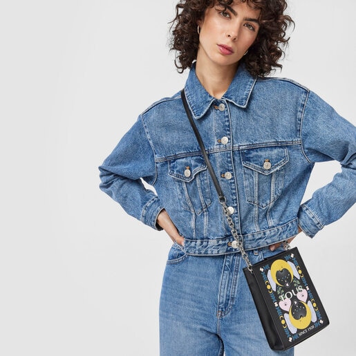 Mini bolso negro multicolor TOUS Magic