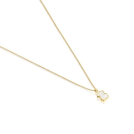 Collana corta in oro 14 kt e madreperla XXS