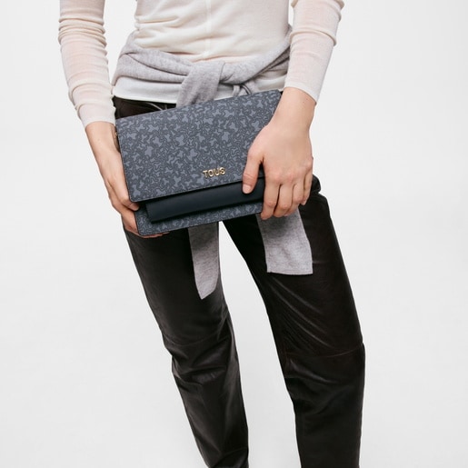 Bandolera mediana Audree gris oscuro Kaos Mini Lines