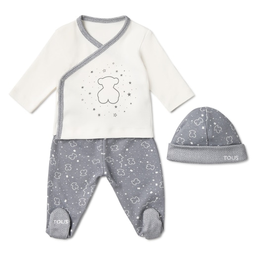 Conjunto de recién nacido Space Gris