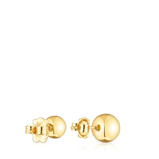 Set of silver vermeil Plump Ball earrings