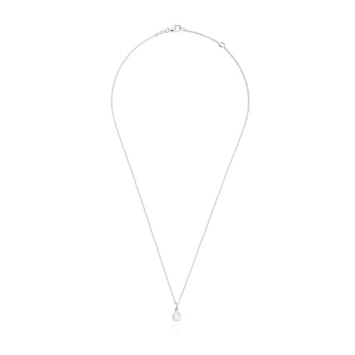 عِقد قصير من الفضة واللؤلؤ المستنبت في المياه العذبة مقاس 6.5 مم من تشكيلة TOUS Icon Pearl