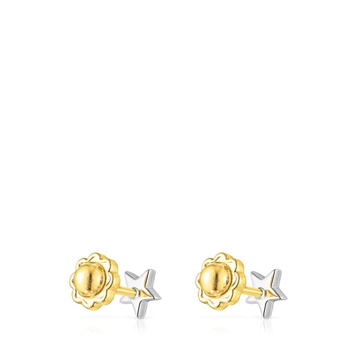 Aros Puppies de Oro blanco