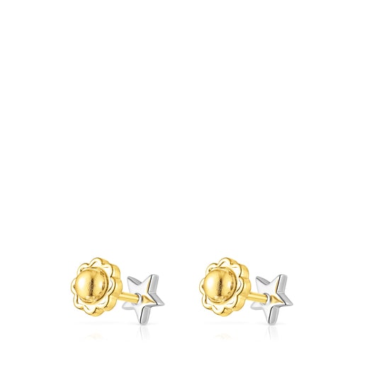 White Gold TOUS Puppies Earrings with Diamonds Star motifs | TOUS