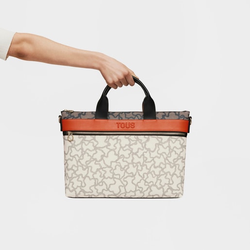 حقيبة ملفّات باللونين الأسود والبيج من تشكيلة Kaos Icon