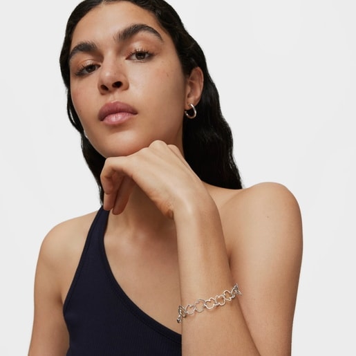 Pulsera de plata 12,5mm. Carrusel