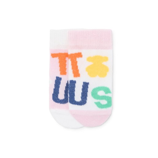 Pack de 2 pares de calcetines de bebé SSocks rosa