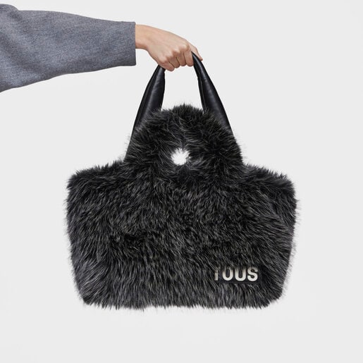 Large black Tote bag TOUS Carol Warm