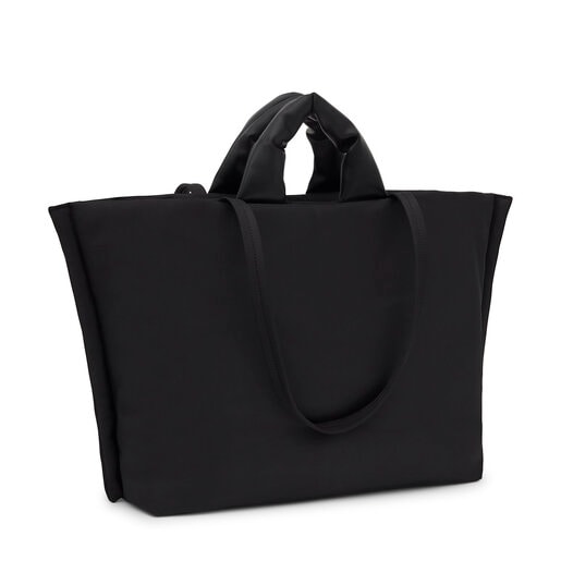 Τσάντα-καλάθι TOUS Cushion σε μαύρο χρώμα