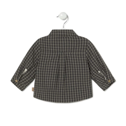 Gingham shirt in Green green